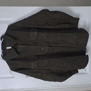 Zenana Large Corduroy Button Up Shirt